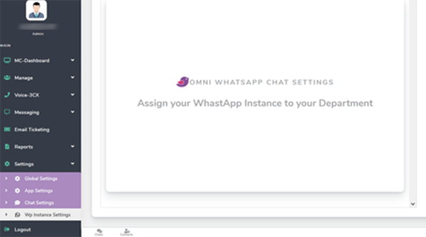 Admin Manual - WhatsApp Instance Setting