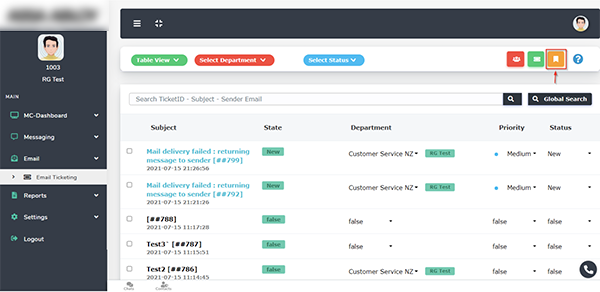 User Manual - Email Ticketing Signature