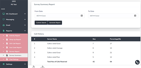 User Manual - Survey Summary Report