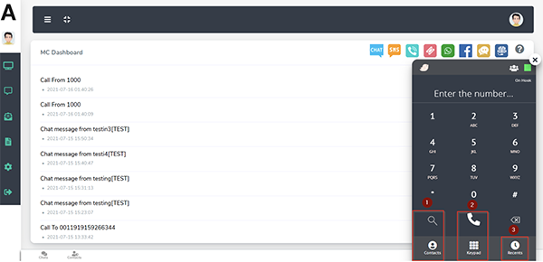 User Manual - Using Dialler – Functions