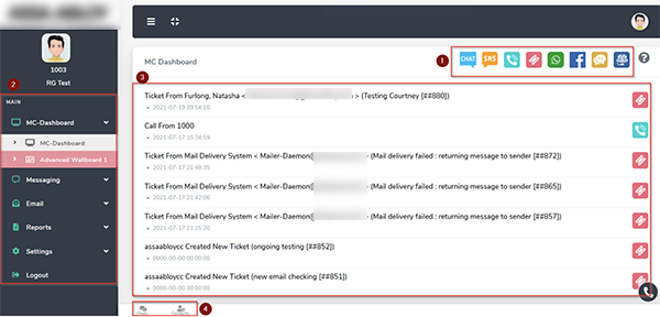 User Manual - main dashboard