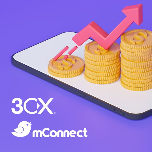 The most cost-effective call center software: mConnect & 3CX